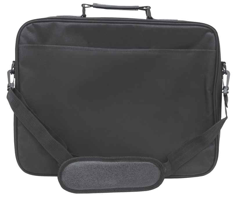 Manhattan Empire Laptop Bag 17.3", Clamshell design, Accessories Pocket, Shoulder Strap (removable), Notebook Case, Black, Three Year Warranty