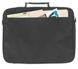 Manhattan Empire Laptop Bag 17.3", Clamshell design, Accessories Pocket, Shoulder Strap (removable), Notebook Case, Black, Three Year Warranty