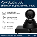 HP Poly Studio E60 Smart Camera 4K MPTZ with 12x Optical Zoom
