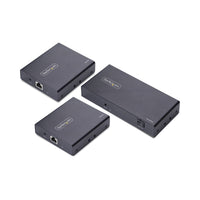 StarTech.com 2-Port HDMI Extender and Splitter Over CAT6, 4K 60Hz, Up to 230ft (70m), 1x2 HDMI over Ethernet Distribution Kit with IR and Power Over Cable