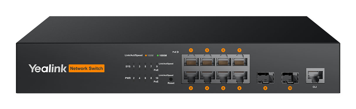 Yealink RCH80 Managed L2+ Power over Ethernet (PoE) Black