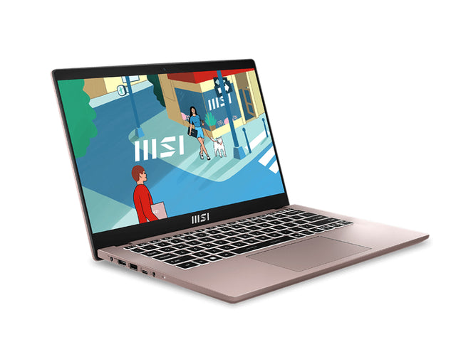 MSI Modern 14 C13M-606US Intel® Core™ i5 i5-1335U Laptop 35.6 cm (14") Full HD 16 GB DDR4-SDRAM 512 GB SSD Wi-Fi 6 (802.11ax) Windows 11 Home Pink