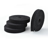StarTech.com 4-pack 15ft (4.6m) Hook and Loop Roll, 0.5in Wide, Black, Cut-to-Size Reusable Cable Ties, Fastener Tape, Adjustable Fabric Wraps, Bulk Roll