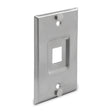 Wavenet Telephone  Wall Plate, Single Gang, Stainless Steel, 1-Port