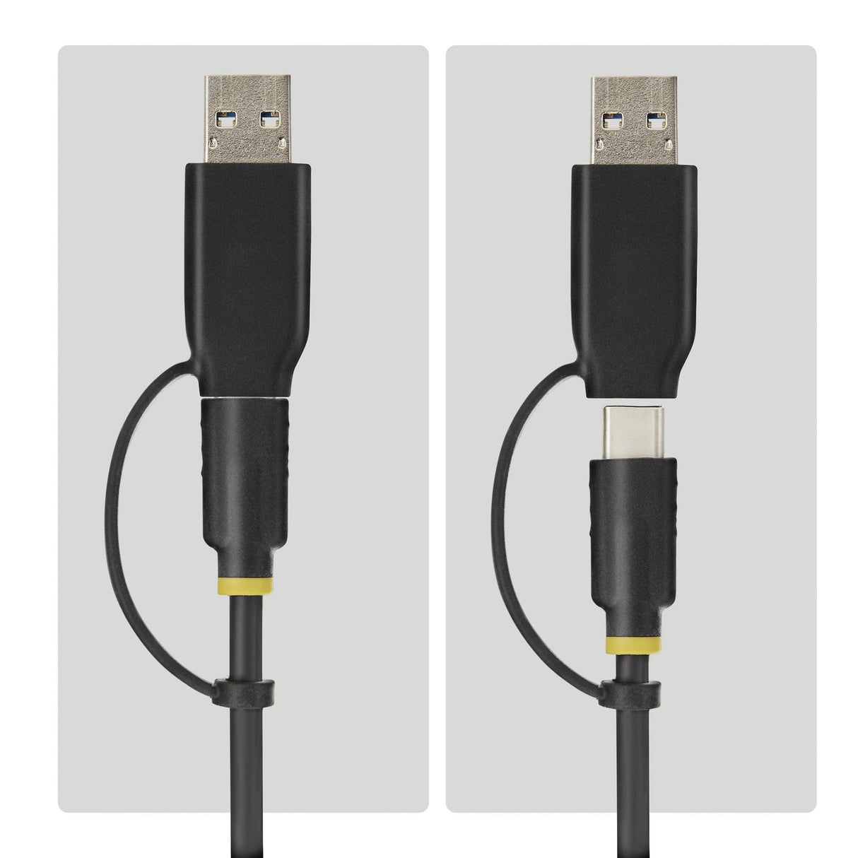 StarTech.com USB-C/USB-A to M.2 NVMe and 2.5in/3.5in SATA Adapter, 10Gbps, Tool-Free External SSD Hard Drive Reader, B+M/M-Key