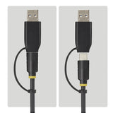 StarTech.com USB-C/USB-A to M.2 NVMe and 2.5in/3.5in SATA Adapter, 10Gbps, Tool-Free External SSD Hard Drive Reader, B+M/M-Key