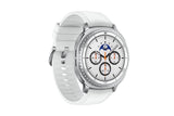 Samsung Galaxy Watch8 Classic 3.3 cm (1.3") AMOLED 46 mm Digital 438 x 438 pixels Touchscreen Silver Wi-Fi GPS (satellite)