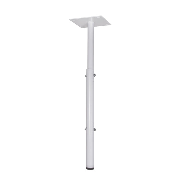 Chief 8 Inch (203 mm) Ceiling Plate with Adjustable 1.5 Inch NPT Column in White