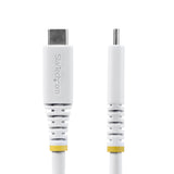 StarTech.com 6ft (1.8m) USB4 Cable, 20Gbps, USB-IF Certified USB-C Cable, 240W PD EPR, 4K 120Hz DP 2.1, TPE Jacket, White USB-C Cord