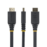 StarTech.com 6ft (1.8m) Panel Mount HDMI Cable, High Speed HDMI Panel Mount Extension Cable, 4K 60Hz/1440p 144Hz, HDMI Male to Female Panel Mount Adapter Cable