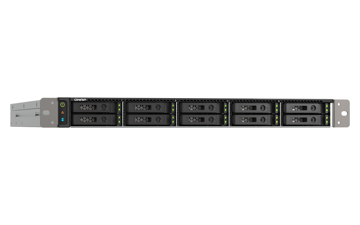 QNAP TS-h1090FU NAS Rack (1U) EPYC 7232P 64 GB DDR4 0 TB QuTS hero Black, Grey