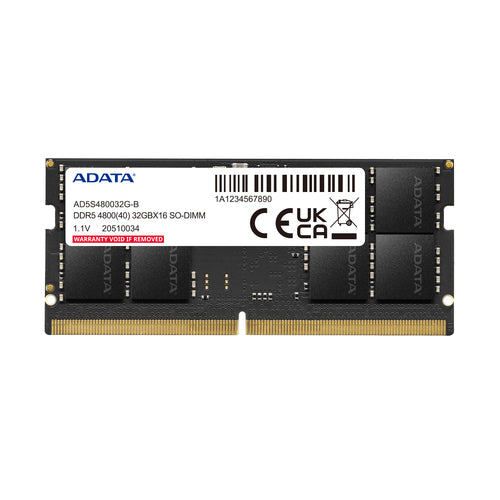 ADATA AD5S480032G-B memory module 32 GB 1 x 32 GB DDR5 262-pin SO-DIMM