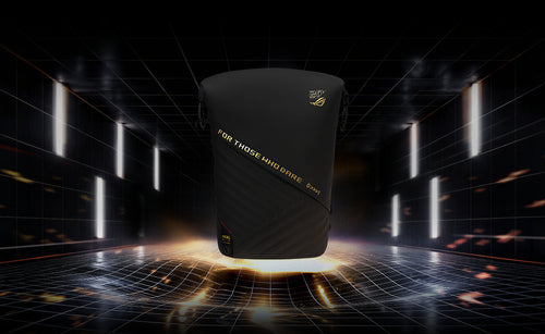 ASUS ROG SLASH Edition 20 backpack Roll top backpack Black Polyester, PU leather