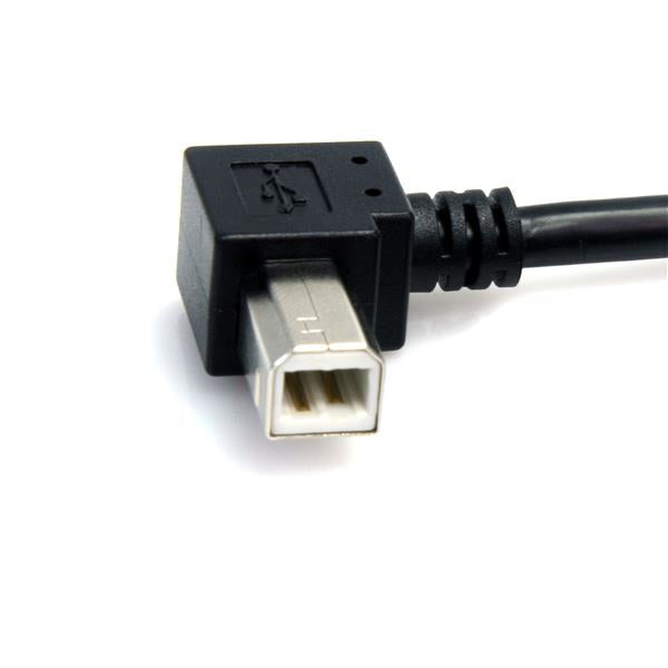 StarTech.com 3 ft A Right Angle to B Right Angle USB Cable - M/M