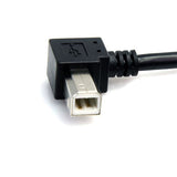 StarTech.com 3 ft A Right Angle to B Right Angle USB Cable - M/M