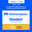 Malwarebytes Premium 1-Device 1-Year 1 PC/MAC/Android/iOS ESD (DOWNLOAD CODE)