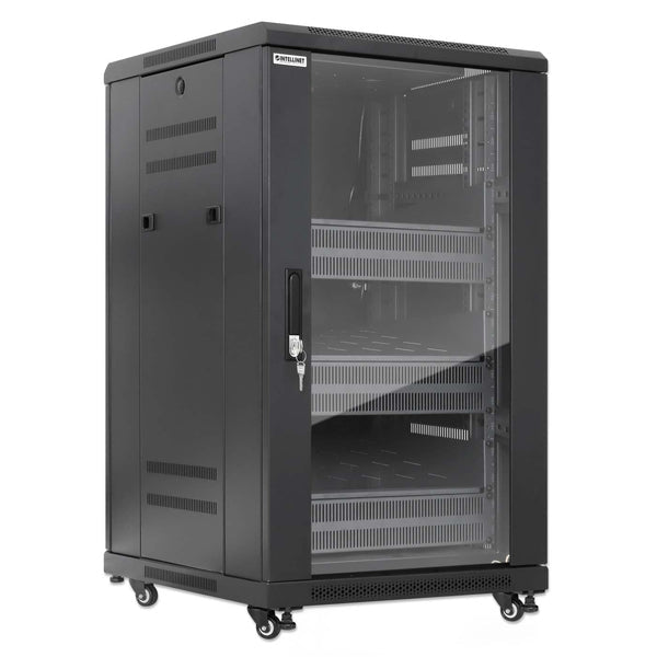 Intellinet Pro Line Network Cabinet with Integrated Fans, 18U