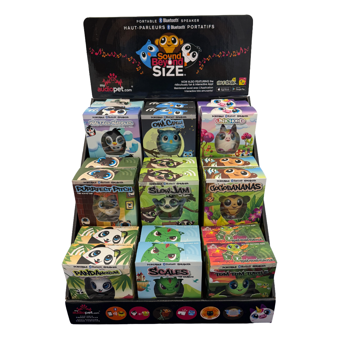 My Audio Pet POP Kit Counter Top Displayer with 18 Pets + 1 Demo