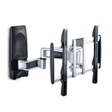 StarTech.com Articulating TV Wall Mount, VESA Wall Mount, Supports 26 to 65 inch/99lb/Flat/Curved TVs, Retractable Low Profile Wall Mount TV Bracket, Adjustable Corner TV Wall Mount - TAA