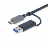 StarTech.com USB 3.0 Multi-Media Memory Card Reader, SD/microSD/CompactFlash Card Reader, Portable USB 5Gbps Card Adapter, External USB-C Card Reader with Attached USB-A Adapter - Works with Any Operating System