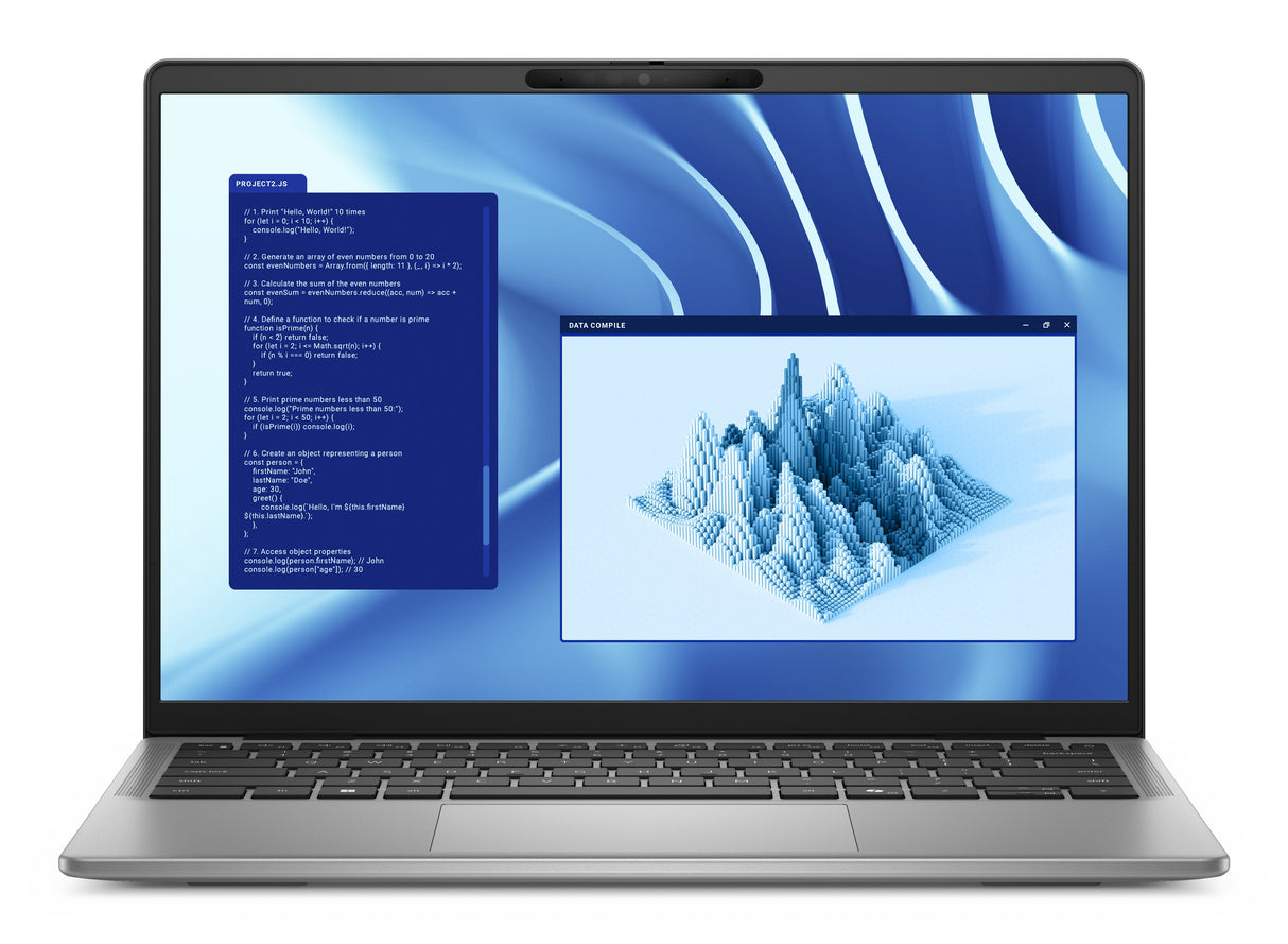 DELL Latitude 7455 Copilot+ PC Snapdragon X1E-80-100 Laptop 35.6 cm (14") Touchscreen Quad HD+ 16 GB LPDDR5x-SDRAM 512 GB SSD Wi-Fi 7 (802.11be) Windows 11 Pro US English Grey