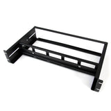 StarTech.com 2U DIN Rail Kit for Standard 19" Rack - Adjustable Depth Rackmount DIN Rail with Top Hat, Mini, G Rails, 27lbs/12.5kg Weight Capacity