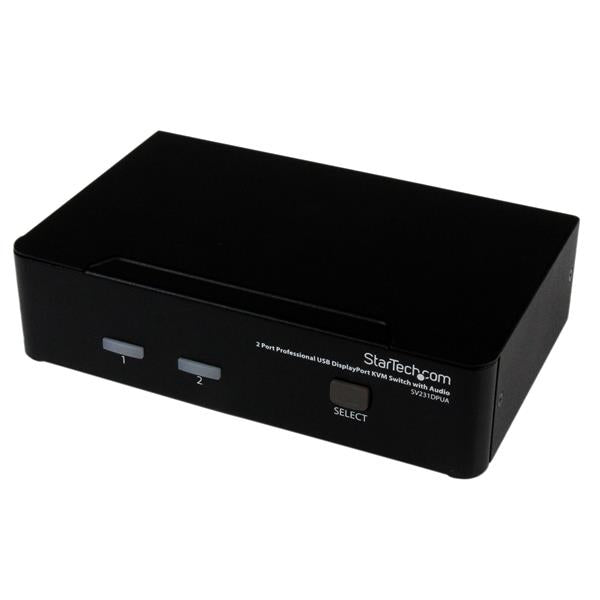 StarTech.com 2 Port Professional USB DisplayPort KVM Switch with Audio - TAA