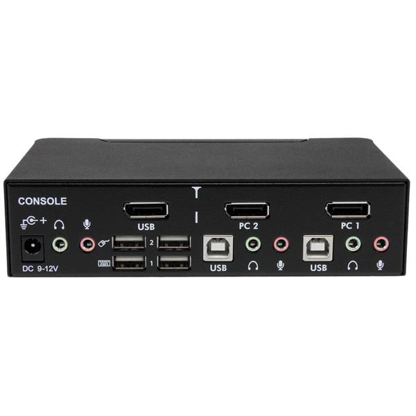 StarTech.com 2 Port Professional USB DisplayPort KVM Switch with Audio - TAA