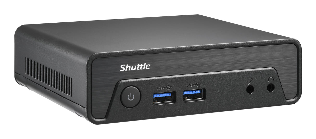 Shuttle Nano PC NE10N, Intel N 100, 1x HDMI, 1x DP, 6x USB, 1x LAN, fanless, 24/7 permanent operation, incl. VESA