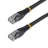 StarTech.com 6ft CAT6 Ethernet Cable - Black CAT 6 Gigabit Ethernet Wire -250MHz 100W PoE RJ45 UTP Molded Network/Patch Cord w/Strain Relief/ Individually Tested