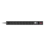 APC NetShelter Switched Rack PDU, 1U, 1.4kW, 120V, 15A, 8 NEMA 5-15R outlet