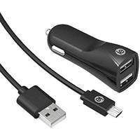 iEssentials Car Charger 2.4 Amp 2 Port with Micro Cable
