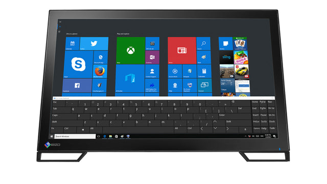 EIZO DuraVision FDF2382WT-BK computer monitor 58.4 cm (23") 1920 x 1080 pixels Full HD LED Touchscreen Tabletop Black
