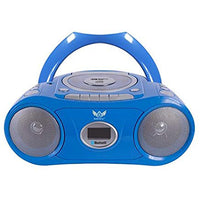HamiltonBuhl Boombox Bluetooth CD Cassette 6 input Blue