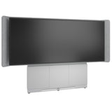 Middle Atlantic ForumTM Floor-to-Wall Mounted 66" (3 Bay) Display Stand for (1) 105" 21:9 Ultra-Wide Display, Light Colorway