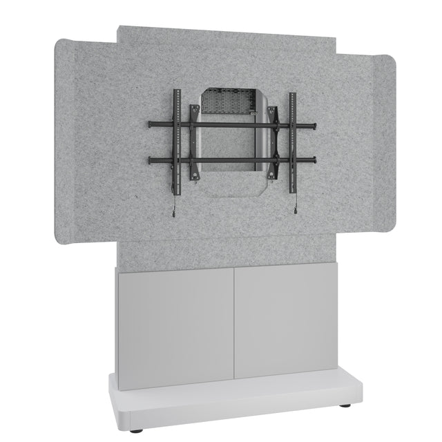 Middle Atlantic ForumTM Free-Standing 48" (2-Bay) Display Stand for (1) 42" to 55" Display, Light Colorway