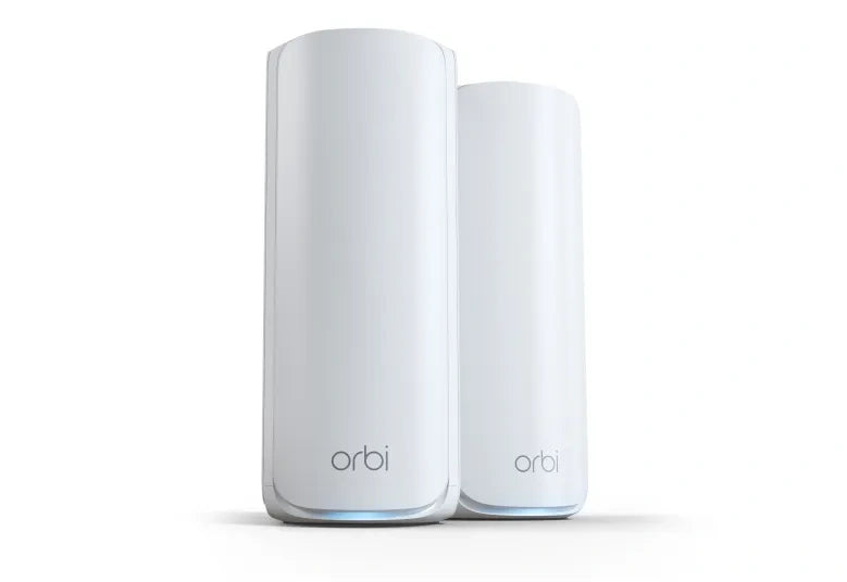 NETGEAR ORBI7 TB WIFI7 2PK BNDL Tri-band (2.4 GHz / 5 GHz / 6 GHz) Wi-Fi 7 (802.11be) White 7 Internal