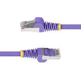 StarTech.com 3ft Purple CAT6a Ethernet Cable, Snagless RJ45, 10GbE, 100W PoE++, S/FTP, LSZH, 27AWG Pure Bare Copper Wire, 500MHz, Shielded Network Patch Cord w/Strain Reliefs, Individually Tested/ETL Verified