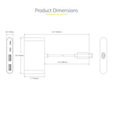 StarTech.com 4-Port USB-C Hub with 100W Power Delivery Pass-Through - 2x USB-A + 2x USB-C - USB 3.0 5Gbps - 1ft (30cm) Long Cable - Portable USB Type-C to USB-A/C Hub