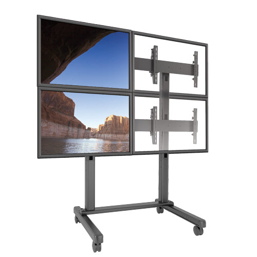 Chief Fusion® 2 x 2 Micro-Adjustable Large Freestanding Video Wall Cart