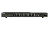 QNAP QSW-M2130P-2C2S26T network switch Managed L2 2.5G Ethernet (100/1000/2500) Power over Ethernet (PoE) 1U Black