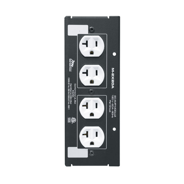 Middle Atlantic M-2X20A power distribution unit (PDU) 4 AC outlet(s) Black