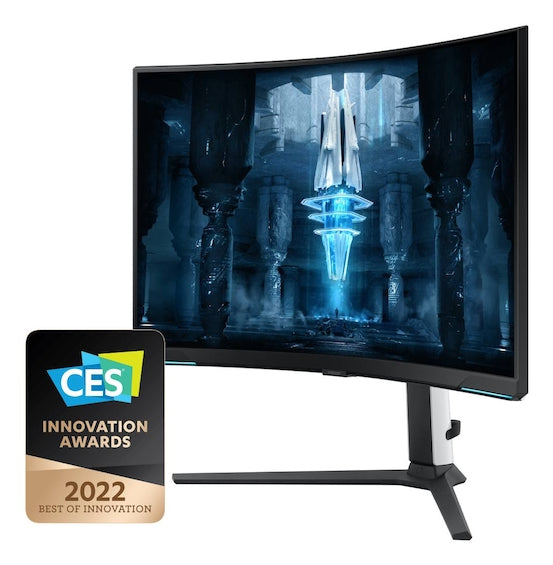 Samsung LS32BG852NNXGO computer monitor 81.3 cm (32") 3840 x 2160 pixels 4K Ultra HD LCD Black, White