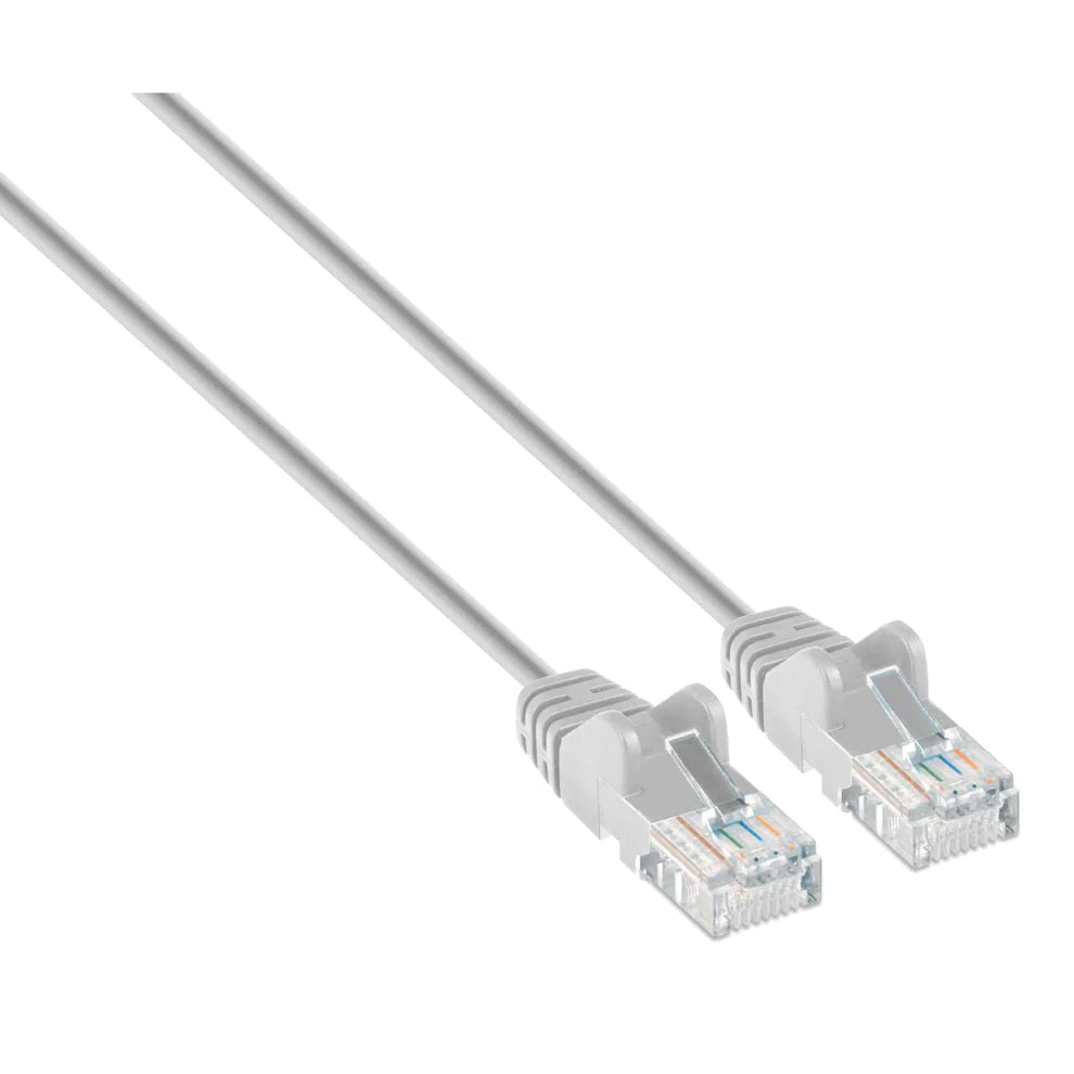 Intellinet IEC-C6A-GY-7-SLIM networking cable Grey 2 m Cat6a U/UTP (UTP)