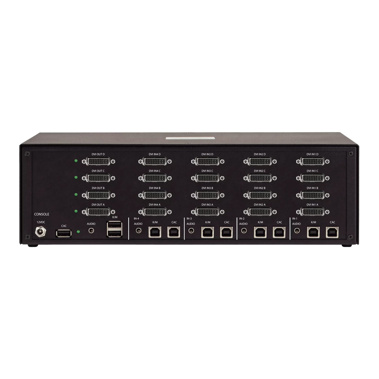 StarTech.com Secure 4-Port Quad-Monitor KVM Switch, DVI, NIAP 4.0 Desktop KVM for Keyboard / Mouse, Metal Housing, CAC Port, Made in the USA