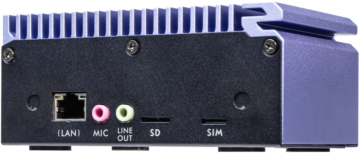 Shuttle Edge PC SPCEL12 , Intel Celeron J6412 , 2x HDMI, 1x DP, 2x 2.5G LAN, 1x DDR4, 1x Micro SD card reader, 1x Nano SIM slot, 3x USB, 2x M.2 (SATA), 12-20V, fanless, 24/7, incl. VESA mount