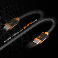 j5create JUCX25L18 USB cable 1.8 m USB C 480 Gbit/s Black, Orange