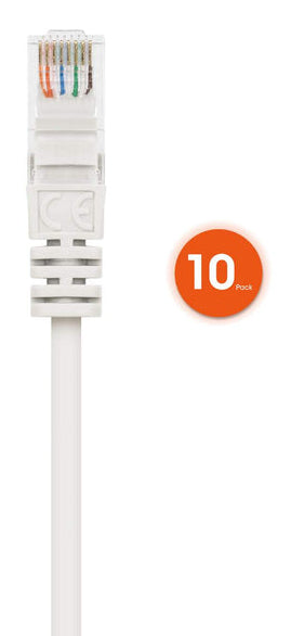 Intellinet 744355 networking cable White 0.15 m Cat6 U/UTP (UTP)