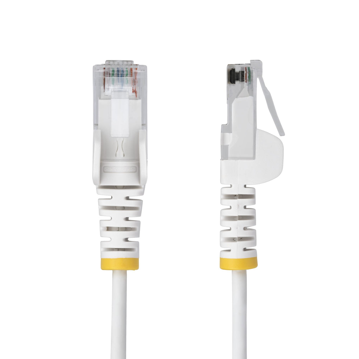 StarTech.com 50ft White Slim CAT6 Ethernet Cable, Snagless, 100W PoE, UTP, LSZH, 28AWG Pure Bare Copper Wire, Slim RJ45 Network Patch Cord w/Strain Reliefs, Individually Tested