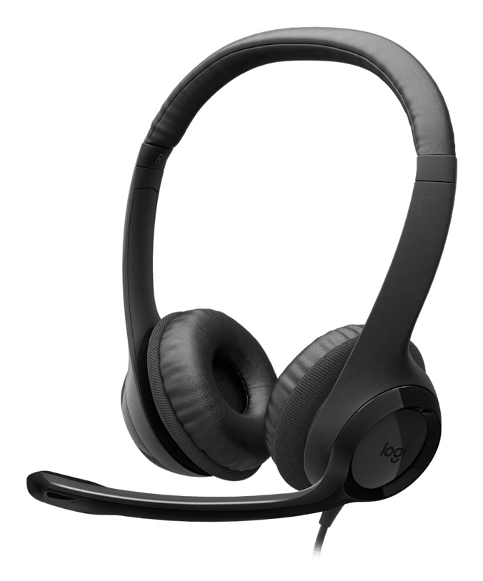 Logitech H390 USB Computer Headset, Negro, USB-C